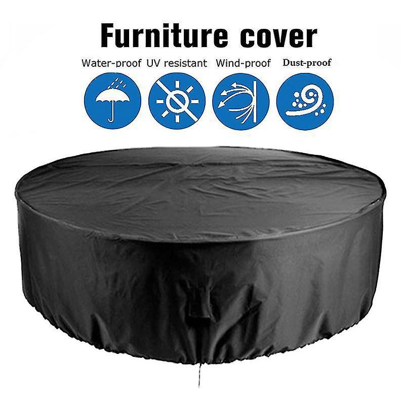 Zhanhuang Patio Furniture Covers, 47inch Outdoor Furniture Set Cover Waterproof Round Patio Table Cover