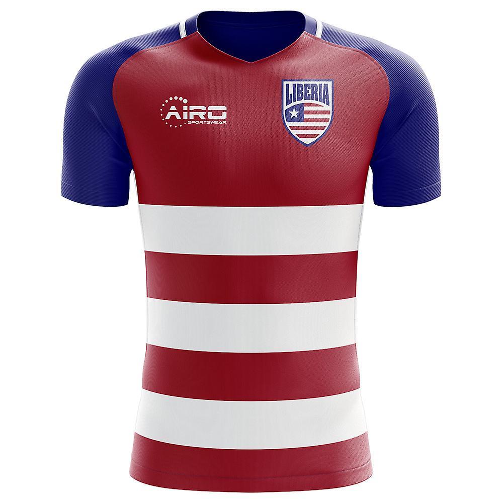 Airo Sportswear 2023-2024 Liberia Home Concept Football Shirt - Adult Long Sleeve Red XXL 50-52 inch Chest (124/136cm)