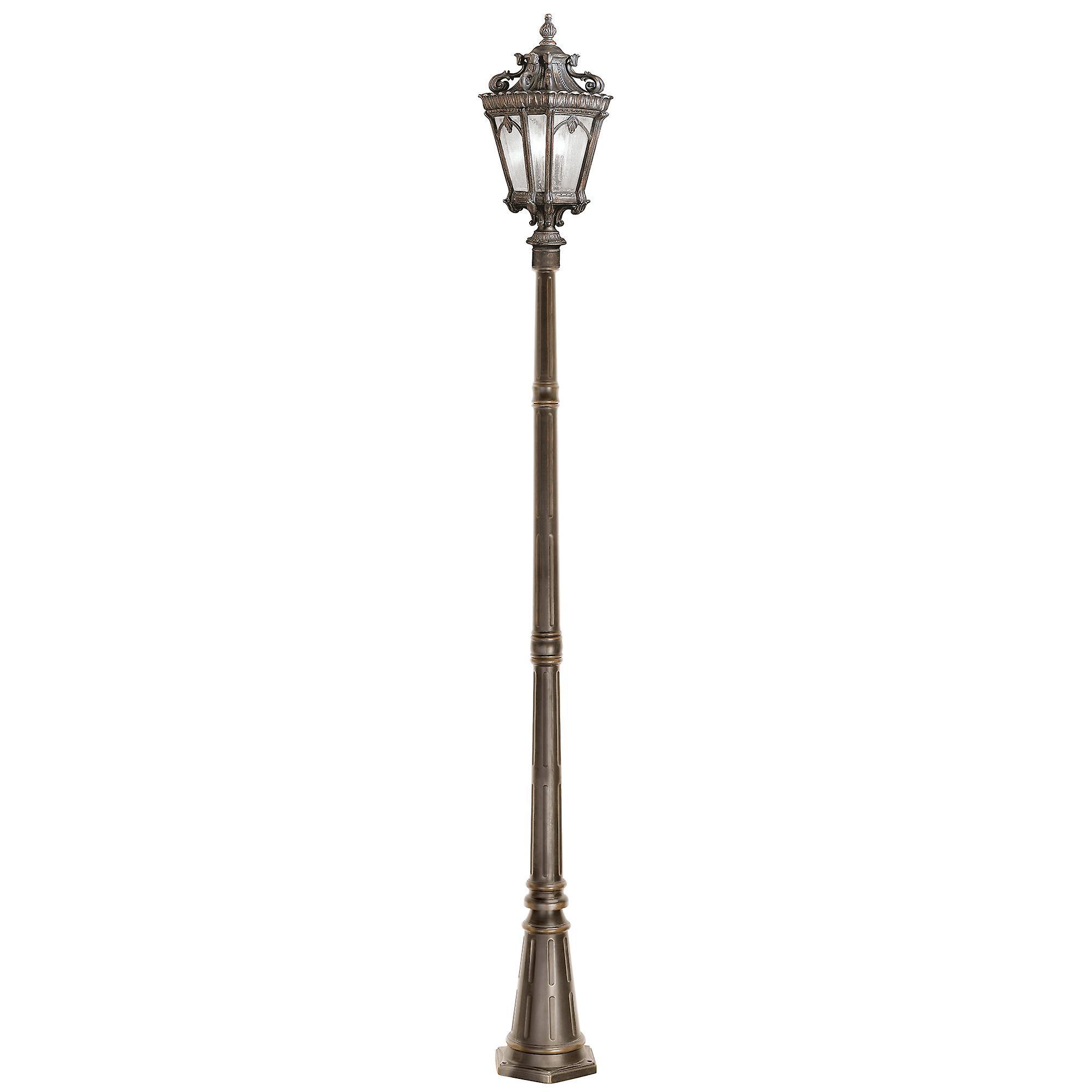 Elstead Lighting Tournai 3 Light Large Outdoor Post Lantern Londonderry IP44, E14