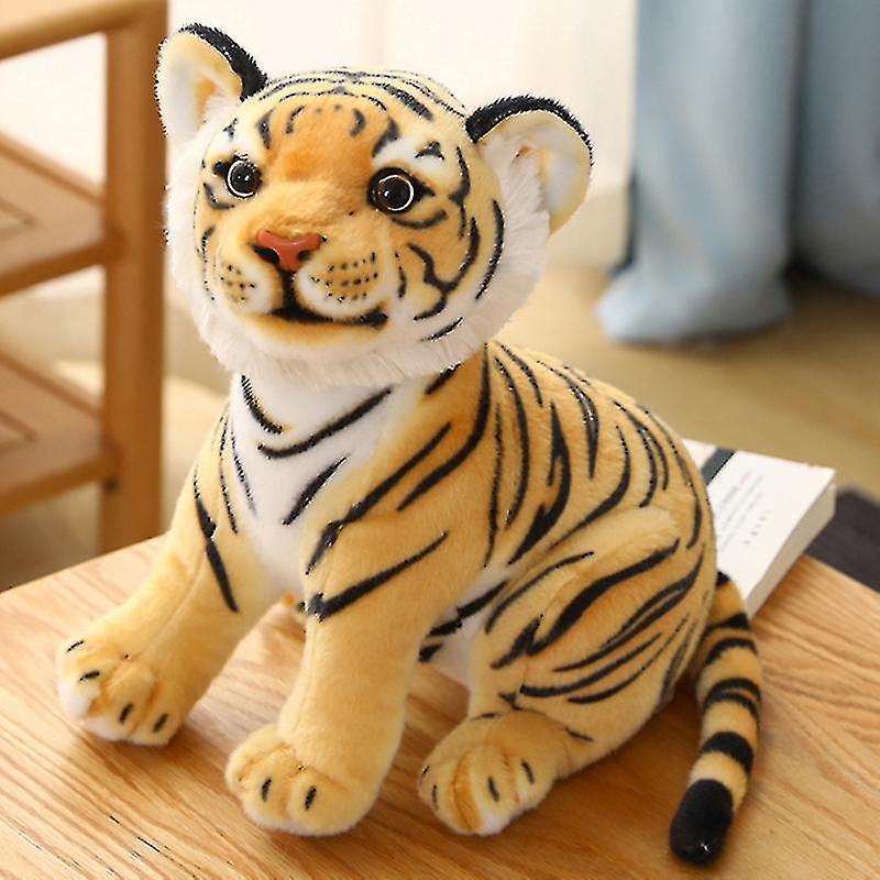 Mlsilm Cute Plush Tiger Doll Stuffedtiger Plush Toy Wild Zoo Animals Sitting Posture Tiger Plush Toy Ultra Soft Yellow(23cm) 27cm