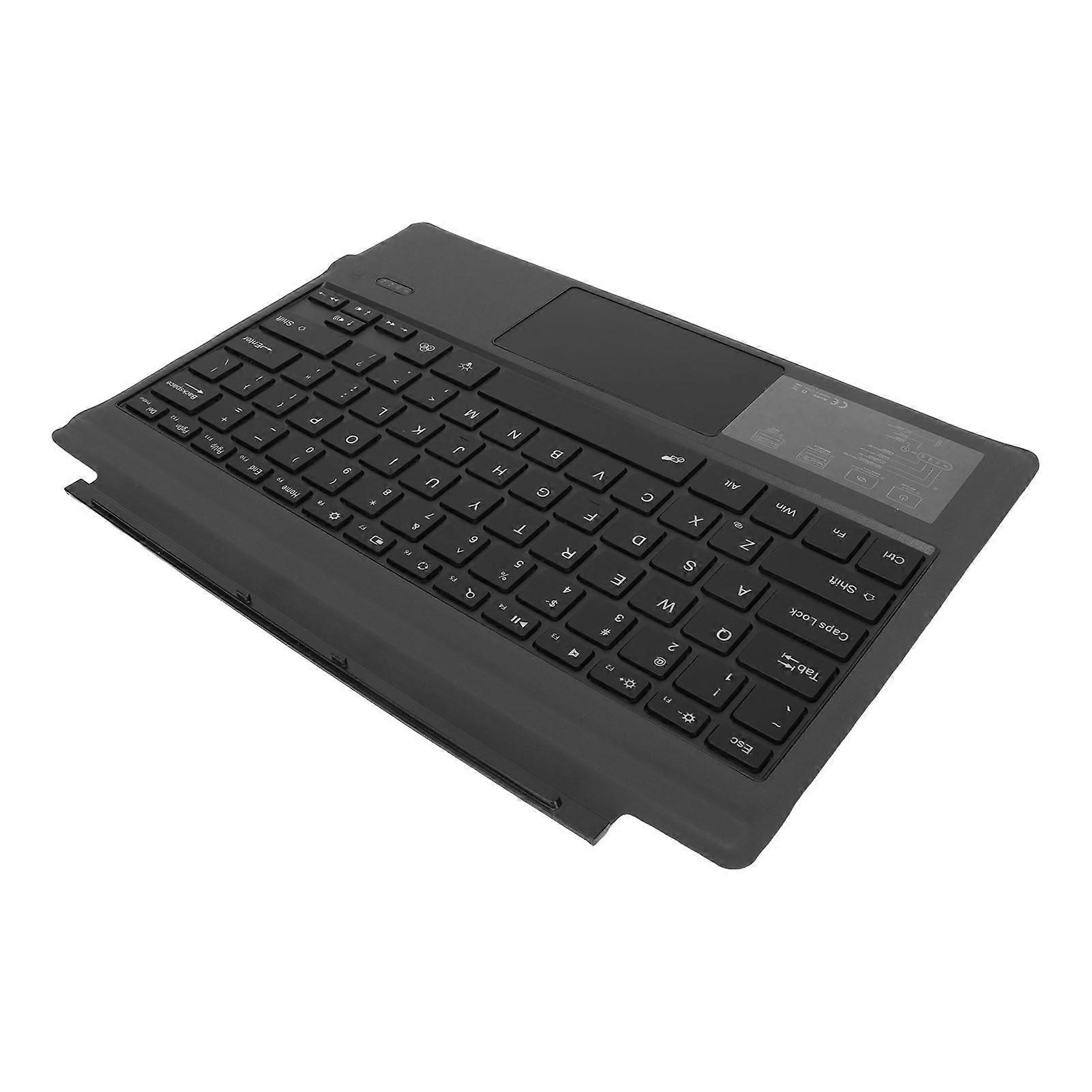 Aespa For Surface Pro Type Cover Keyboard Portable 7 Color Backlighting USB C Rechargeable Black Wireless BT Keyboard With Touchpad