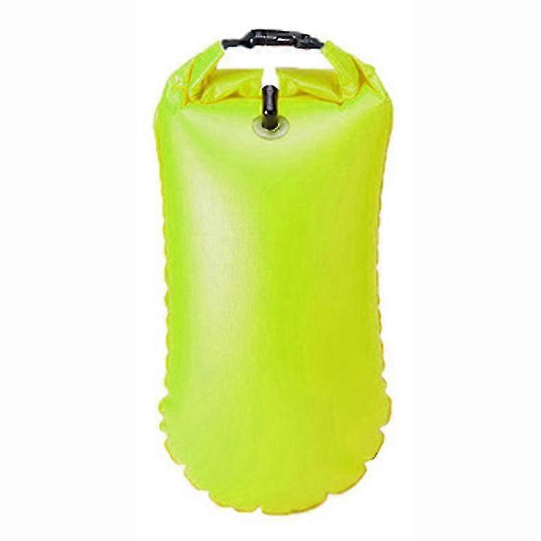 Unbrand Swim Buoy Tow Float Dry Bag,wild Swimming Float,inflatable Watertight Dry Bag Fk Green