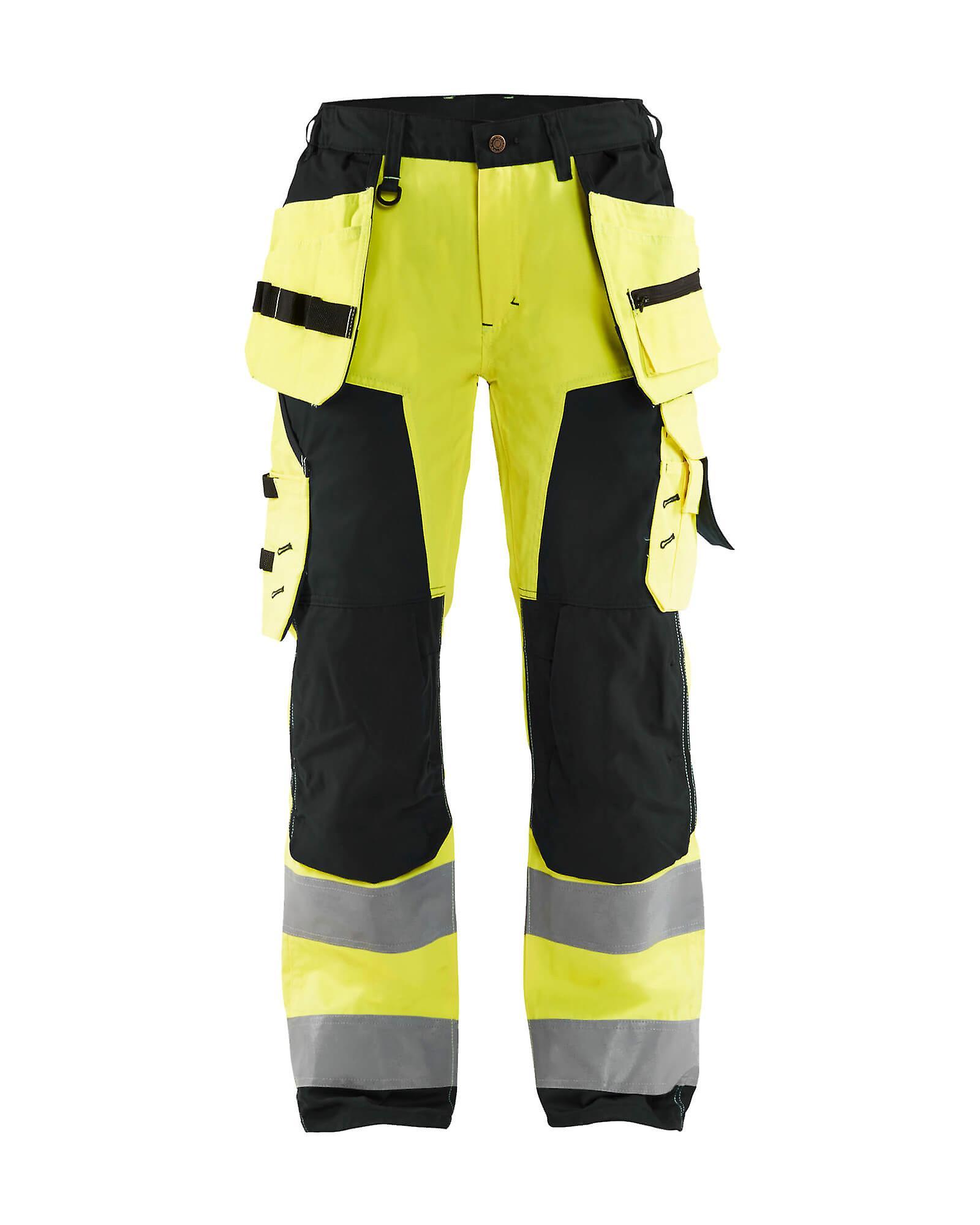 Blaklader 7156 ladies hi-vis trousers - womens (71561811) Yellow/black 20