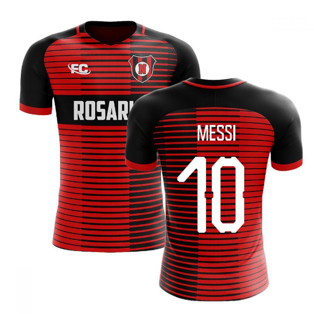 2018-2019 Newells Old Boys Fans Culture Home Concept Shirt (Messi 10) - Adult Long Sleeve Red S