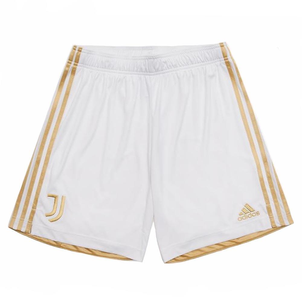 2020-2021 Juventus Adidas Home Shorts (Kids) White 7-8 Years - 22 inch Waist