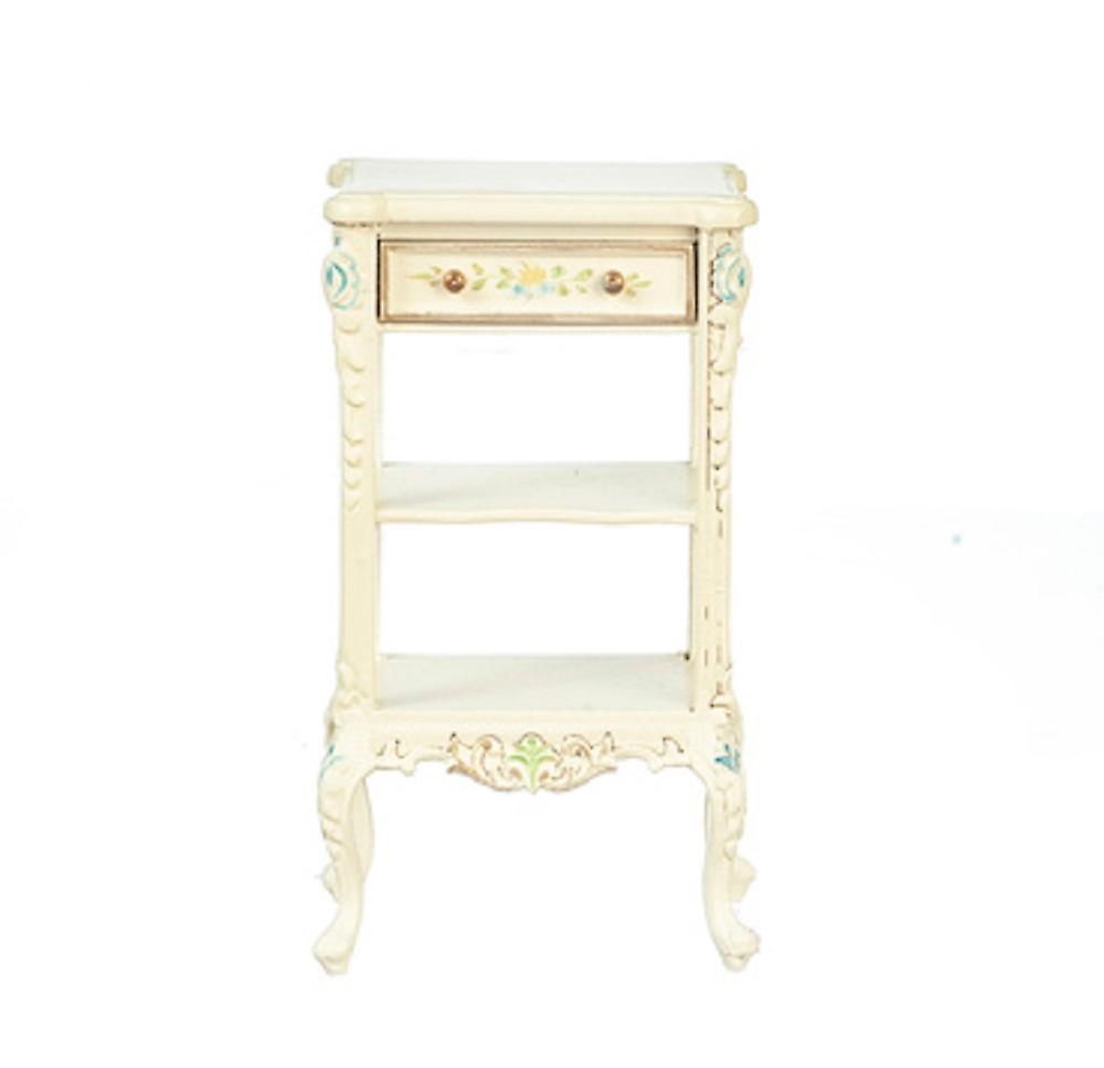 Melody Jane Dolls Houses Dolls House Hand Painted White Side End Table Jbm Miniature Furniture