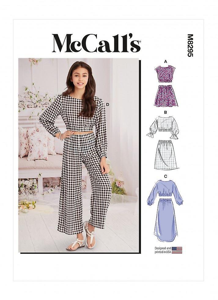 McCalls Sewing Pattern 8295 Kids, Teenagers A (7-8-10-12-14-16)