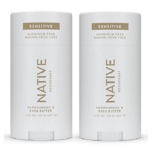 Native Sensitive Sandalwood & Shea Deodorant 2 Pack