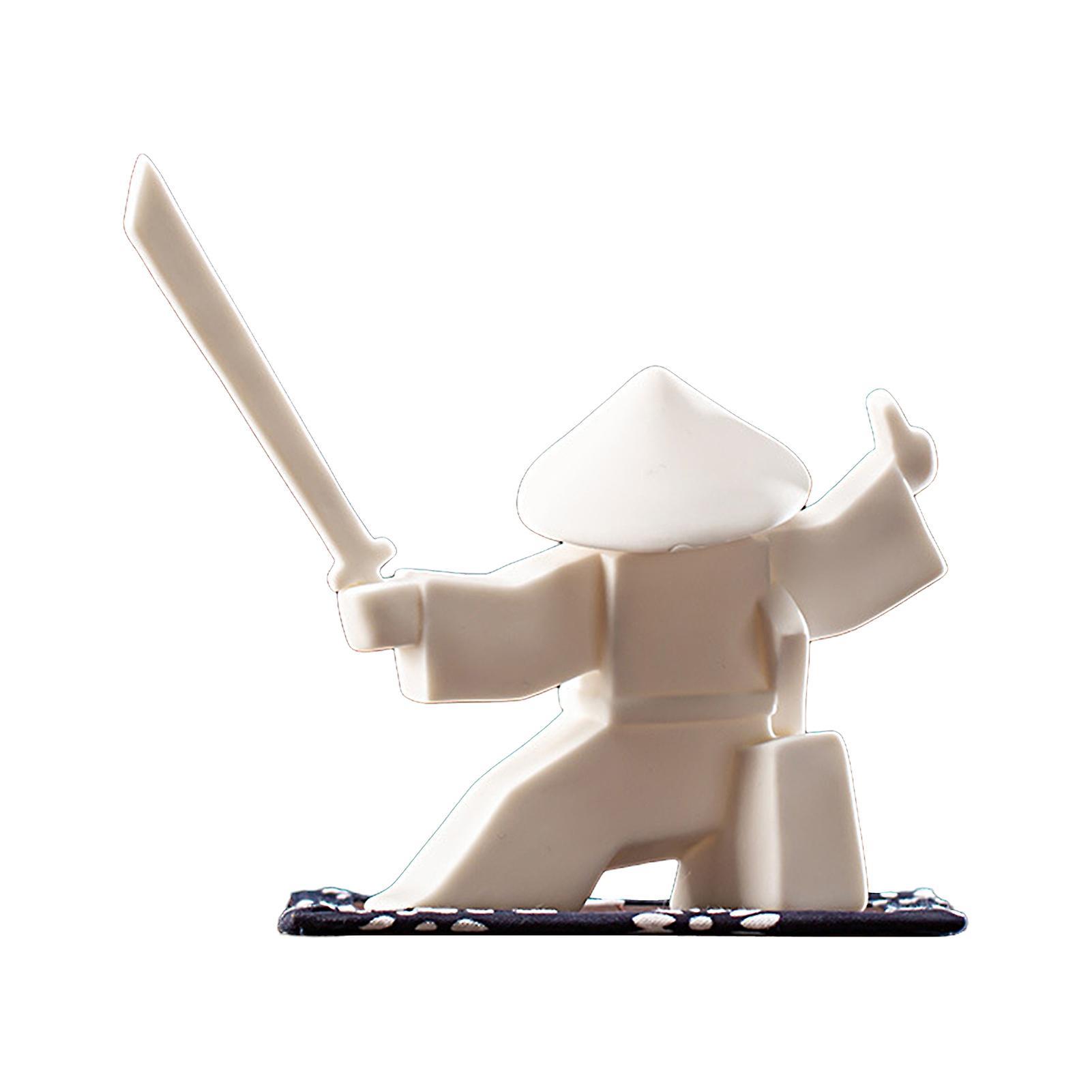 Wharick Incense Stick Burner Unique Delicate White Porcelain Chinese Ceramic Samurai Censer Holder Home Decor for Home B