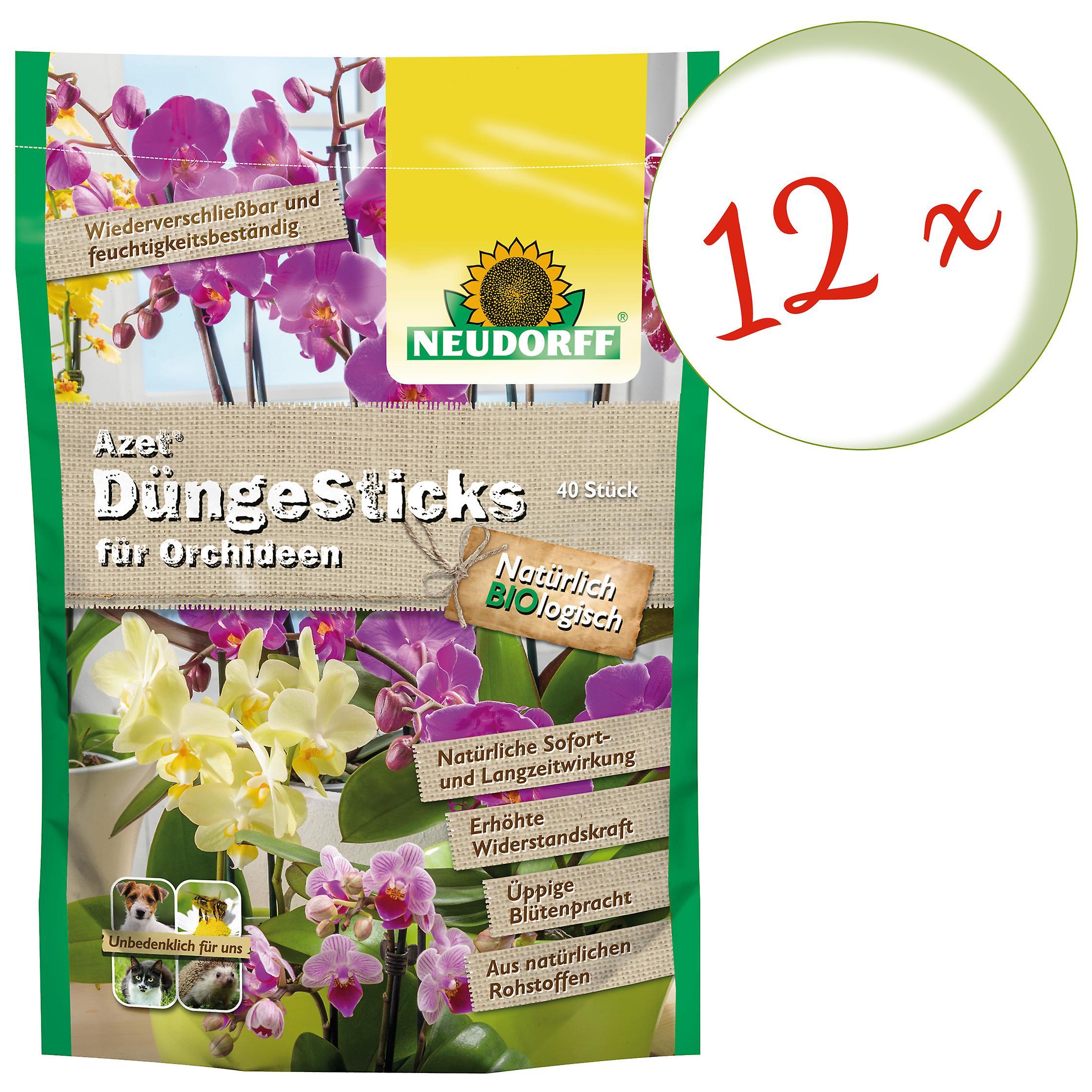 12 x NEUDORFF Azet® Fertilizer Sticks for Orchids, 40 Sticks