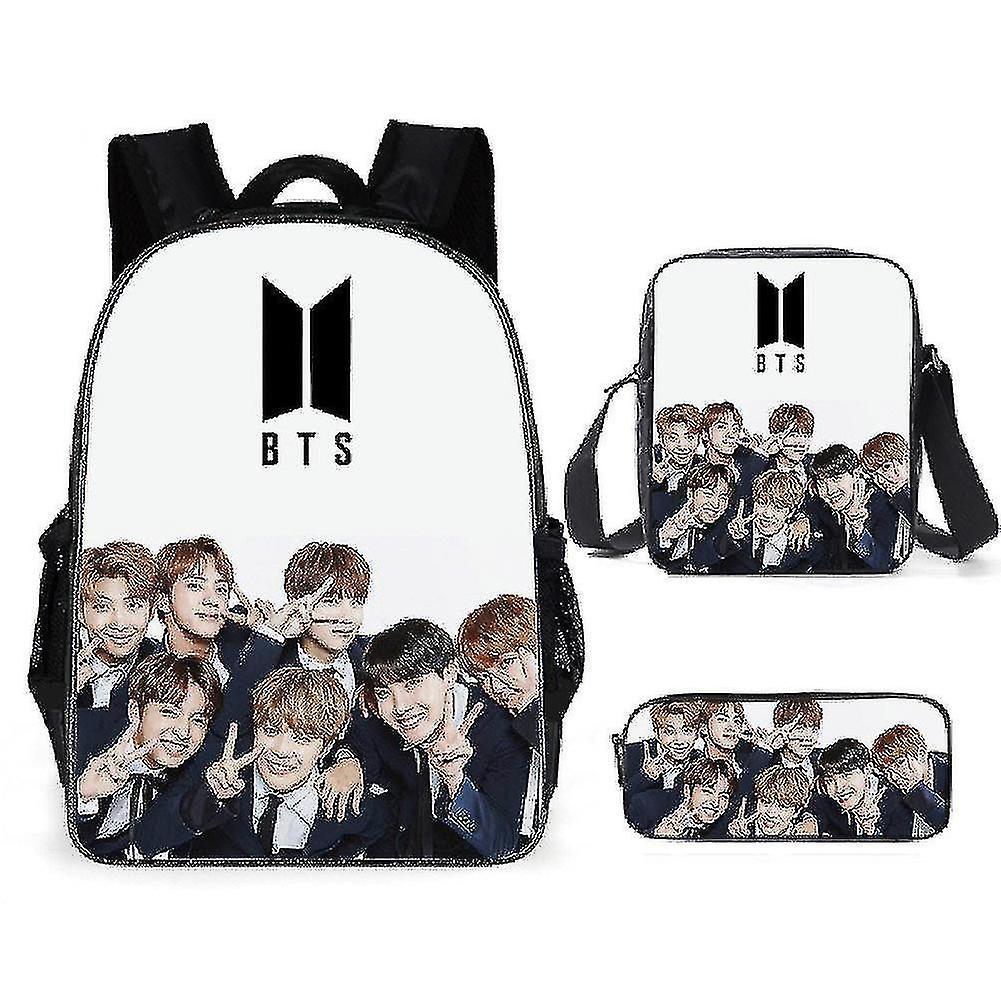 Bts Boy's And Girl's Backpacks Student School Bags Travel Bags Computer Bags WHBYV