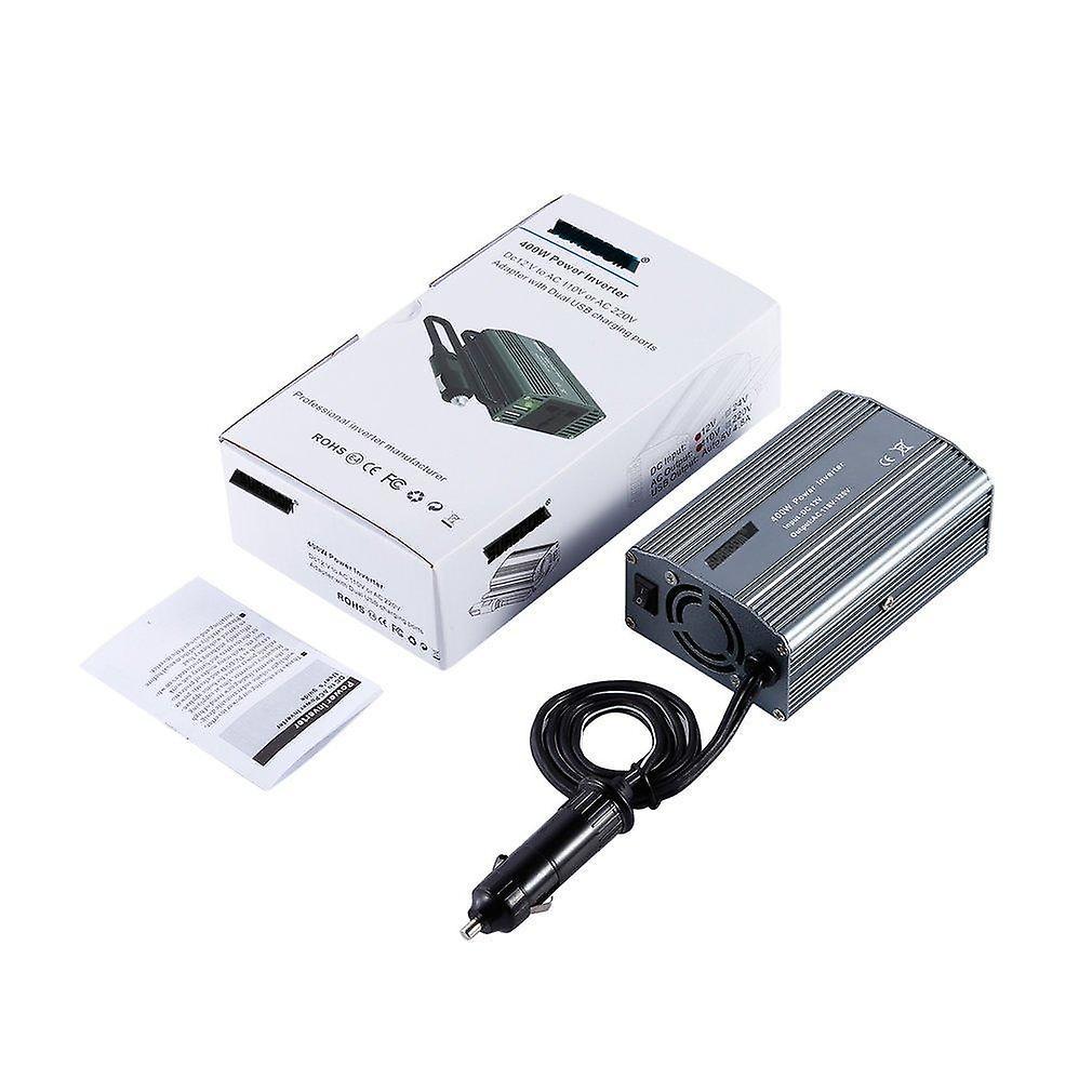 Slowmoose Car Power Inverter With 2 Outlets & 2 Usb Charging Ports