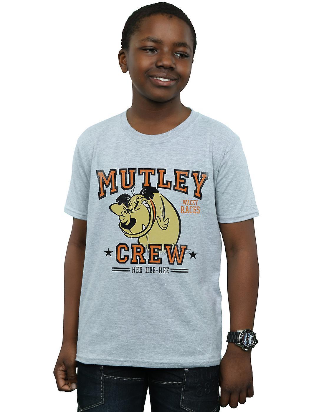 Absolute Cult Wacky Races Boys Mutley Crew T-Shirt Black 12-13 years