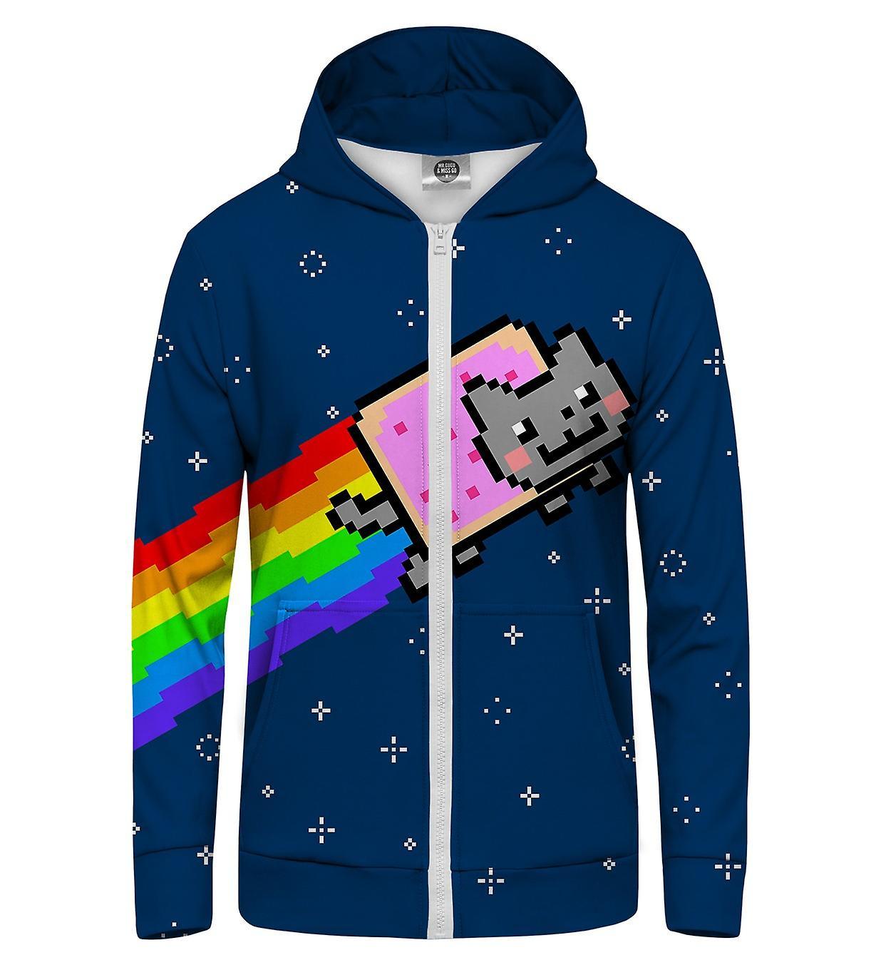 Mr Gugu & Miss Go Mr. GUGU & Miss GO Nyan Hoodie Kangaroo Zip Up violet XS