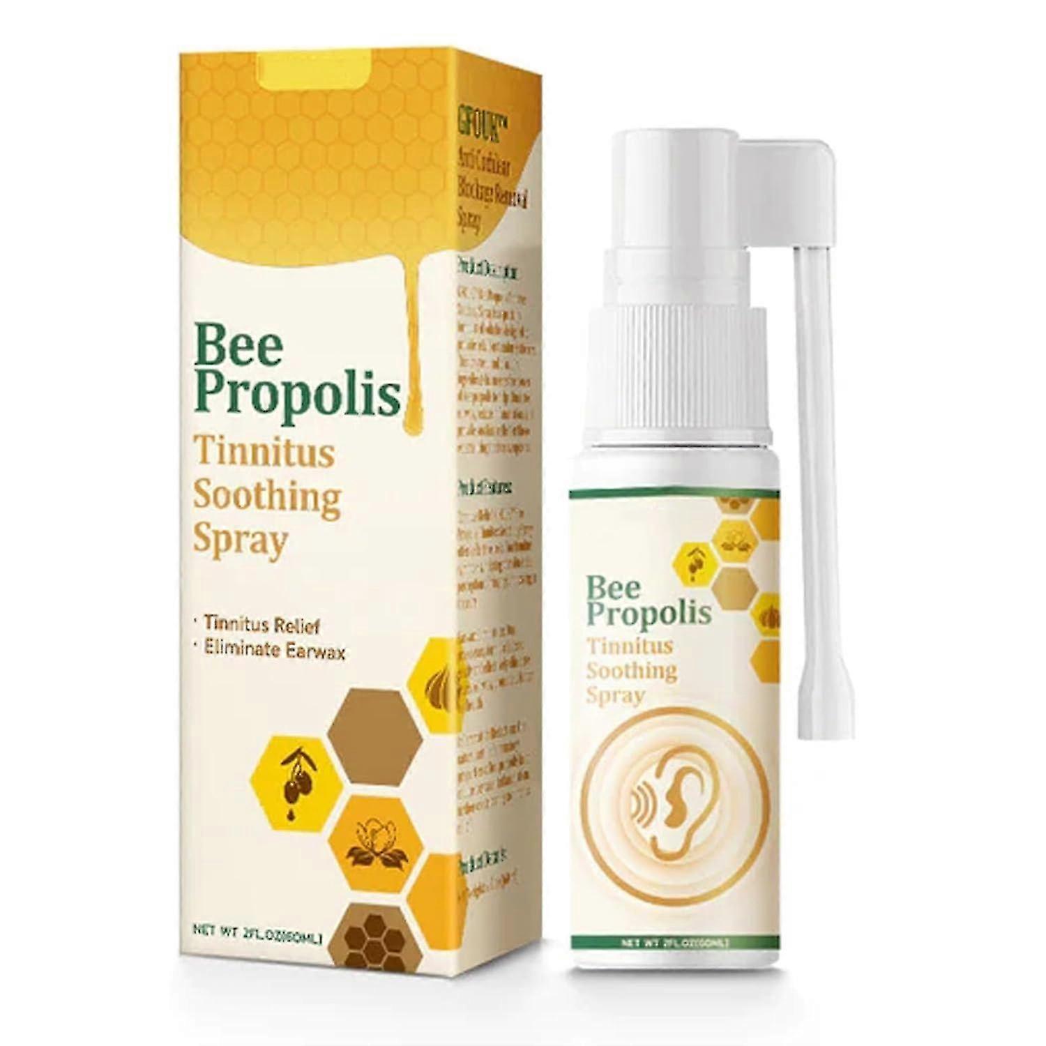 Shmshng Bee Propolis Tinnitus Soothing Spray, Tinnitus Relief Spray, Tinnitus Ear Spray, Tinnitus Relief For Ringing Ears