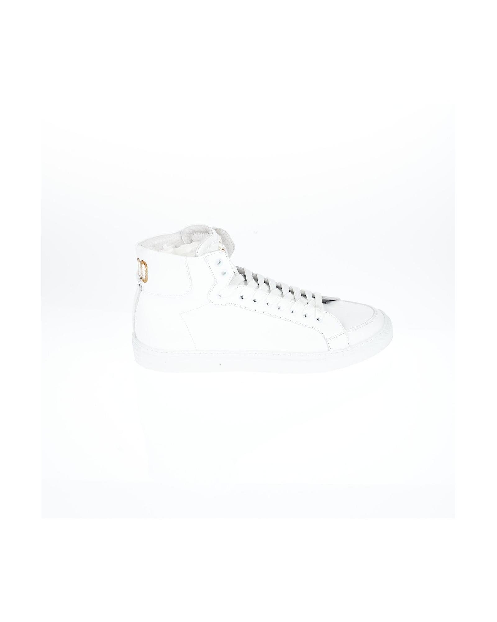 Pantofola D'Oro Metal Eyelet Leather Sneakers White 46 EU