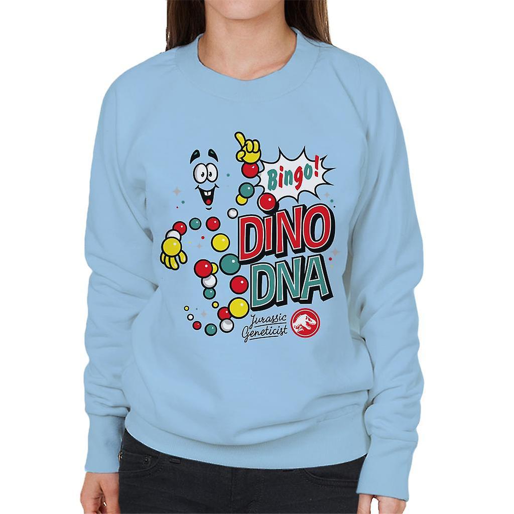 Jurassic Park Bingo Dino DNA Women's Sweatshirt Sky Blue Small