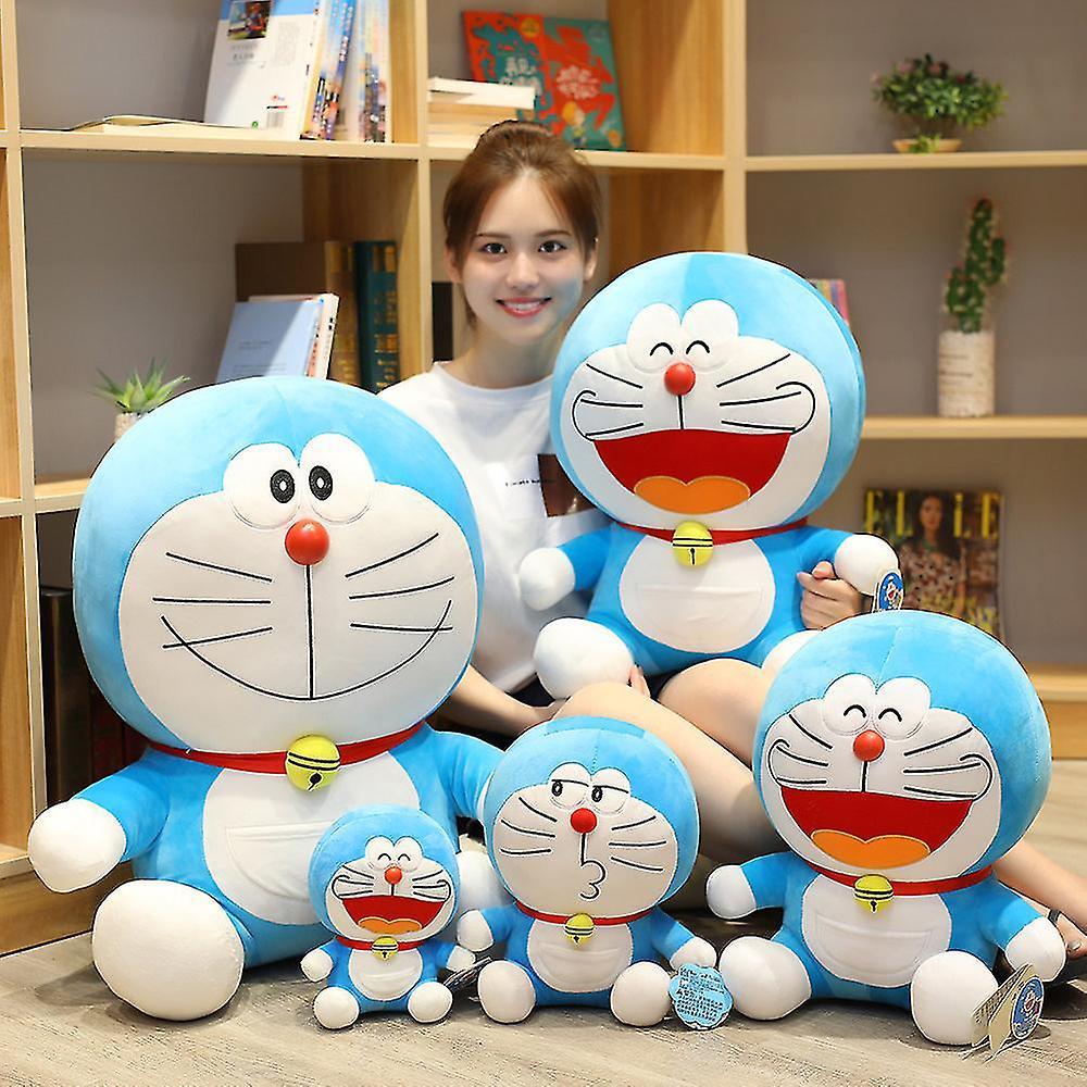 SML Cartoon Anime Doraemon Plush Toys Stuffed Soft Dolls Pillow Kids Lovers Birthday Christmas Gift smile 48cm