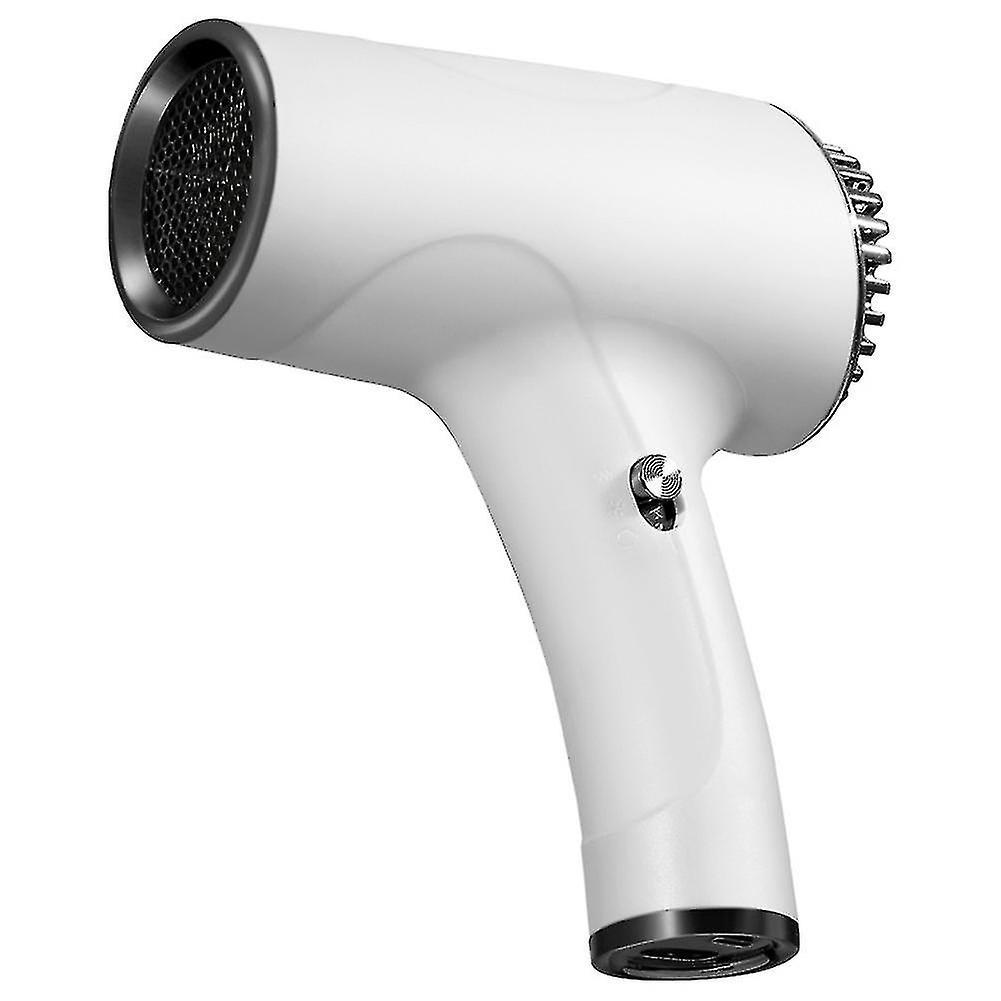 Cryin Wireless Rechargeable Hair Dryer Portable Hot And Cold Wind Hair Dryer For Outdoor Travel White