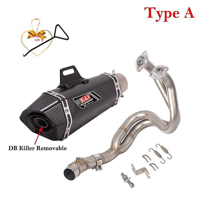 Jelivey Full System Yoshimura For Kawasaki Er6n Er6f Versys 650 Z650 Ninja650 Motorcycle Exhaust Escape Db Killer Front Mid Link Pipe Type A