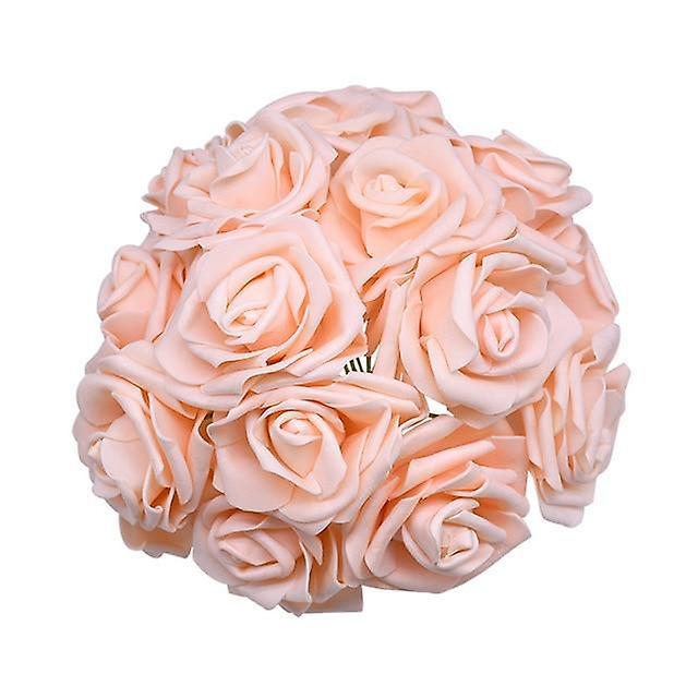 Slowmoose Artificial Decorative Foam Rose Flowers Bouquet For Wedding Home Party peach