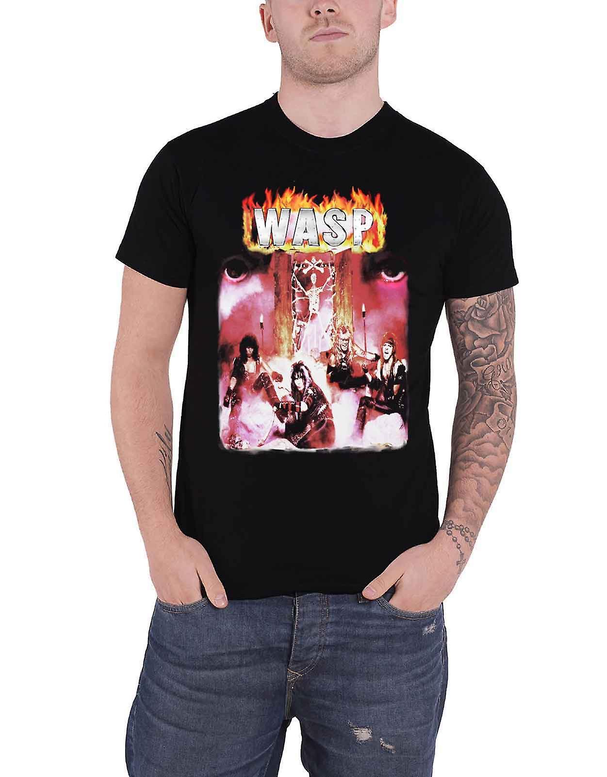 WASP W.A.S.P. T Shirt First Album Band Logo new Official Mens Black L