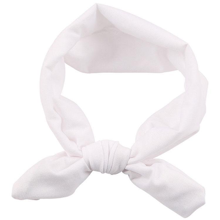 Slowmoose Cute Bow Design, Rabbit Ear Style Headband White