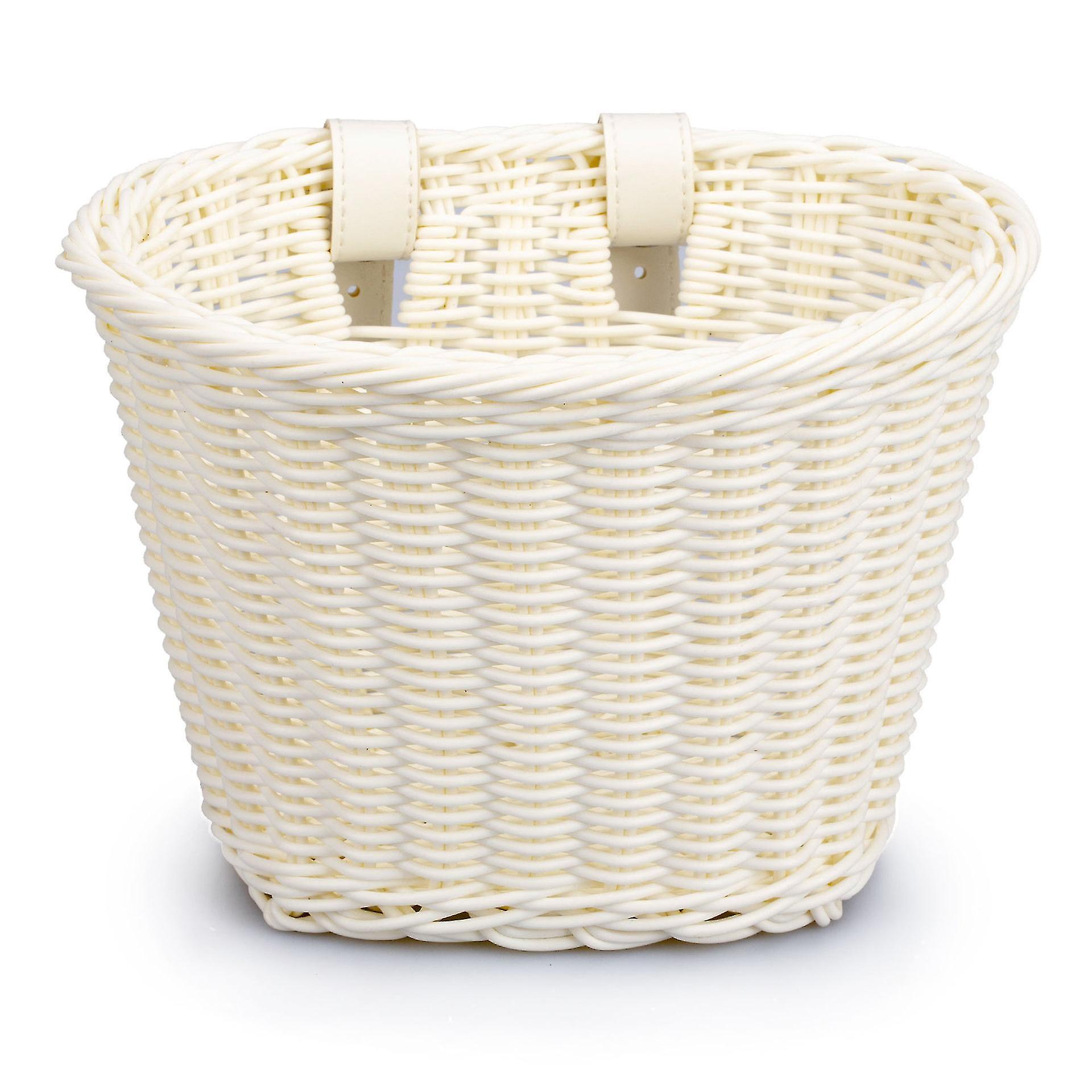 Seventeen Kids Bike Baskets Handwoven Cycling Basket Plastic Cargo Basket white