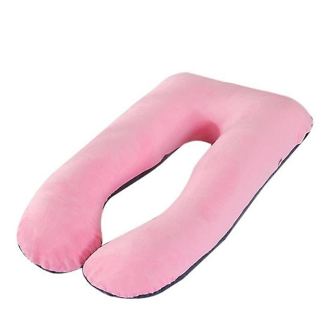 Slowmoose Pregnant Women Bedding, U Shape, Soft Comfortable Full Body Support Pillow Pink