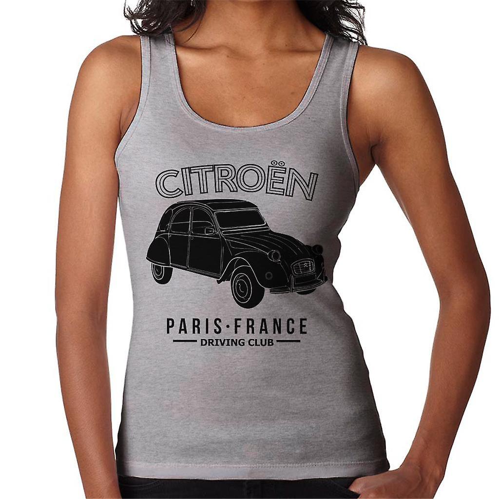 Citro�n Citroen Driving Club Black 2CV Paris France Women's Vest Heather Grey Medium