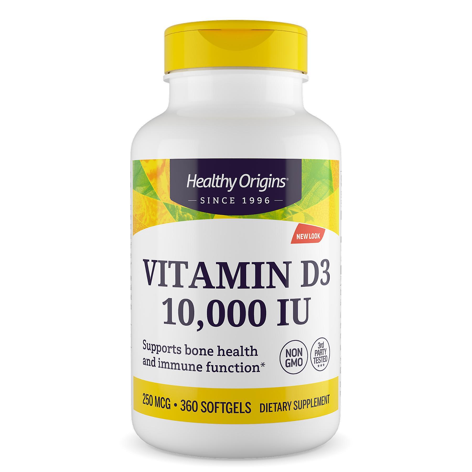 Healthy Origins Vitamin D3 10,000iu 360 Softgels