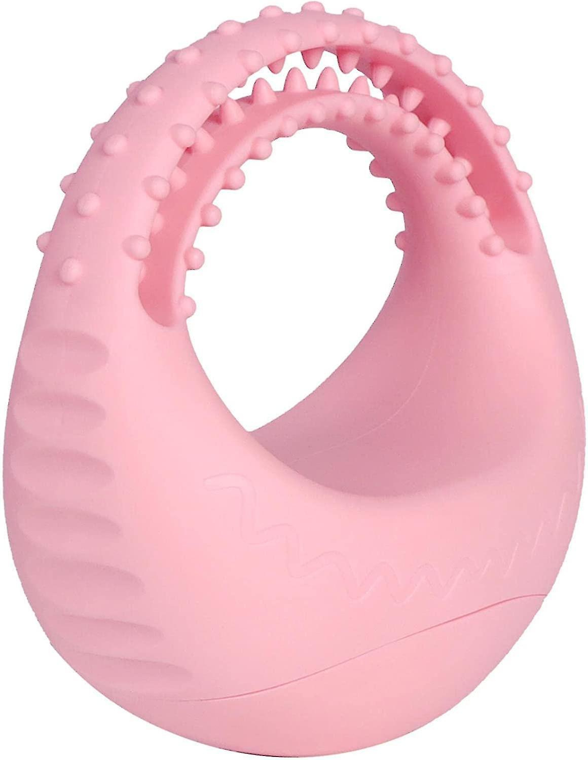 Tianzun Dog Chew Toy,shaped Dog Teething Toys For Cleaning Teeth,puppy Chew Toy For Teething, Soothing Itchy Teeth pink