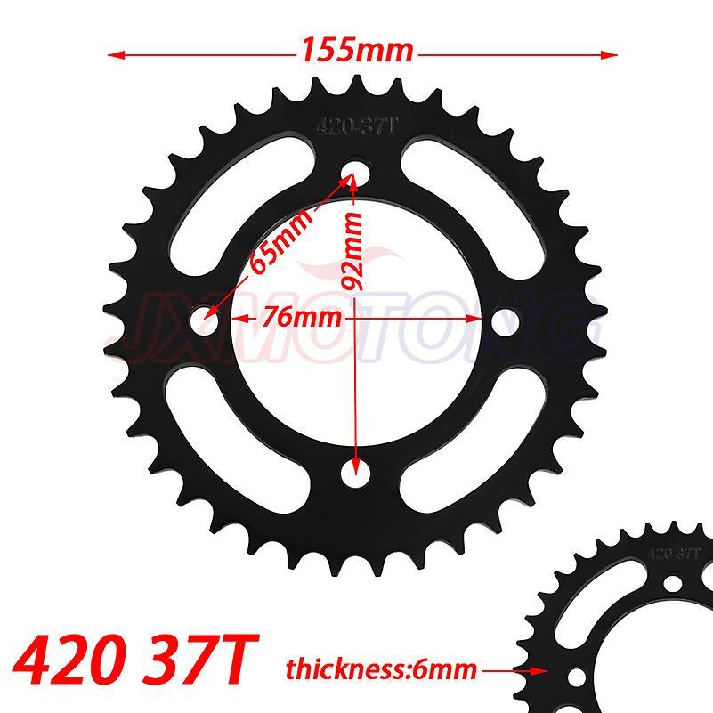 Otwoo 420 428 Chain 37t Teeth 76mm Rear Sprocket For 50cc 70cc 110cc 125cc Dirt Pit Bike 428 37t 420 37T