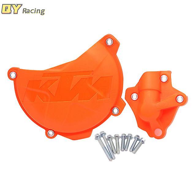 Clutch Cover Water Pump Guard Protector Oil Fuel Filler Cap For Ktm 250 350 Sxf Excf Xcf Xcfw Freeride Six Days Sx-f Exc-f Xcf-w Clutch Water Pump