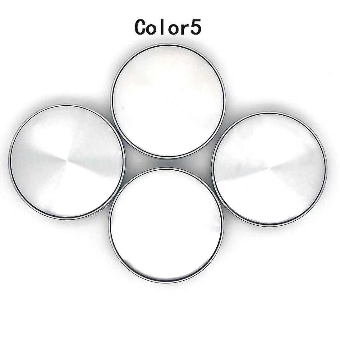 Hikig 4PCS/lot 60MM Car Wheel Center Caps chrome and black car Styling accessories Wheel Tire Rims Center Hub Caps Color5