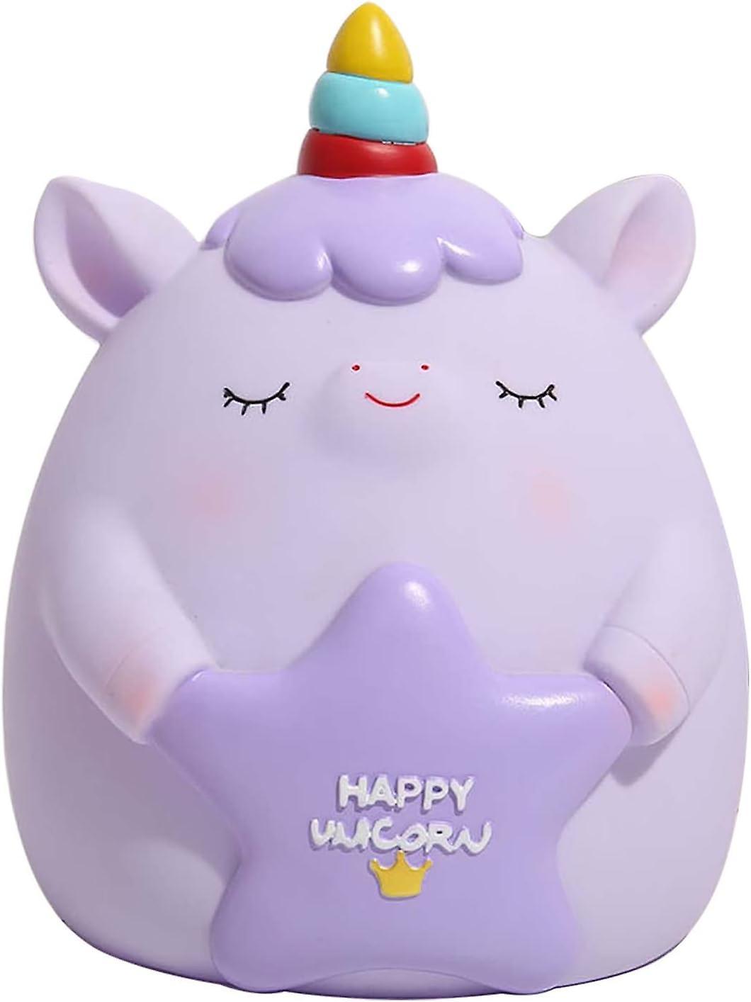 Heytea Cute Piggy Bank Girls Kids, Unicorns Gifts For Girls,girl Toys For 5 6 7 8 9 10 Year Old, Girl Gifts On Birthday Christmas, Purple