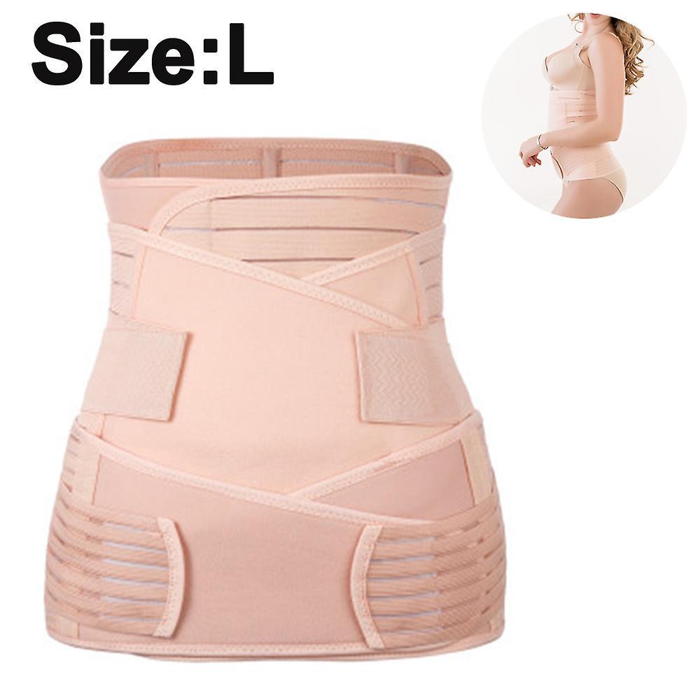 Women Postpartum Girdle Corset Recovery Belly Band Wrap Belt,L