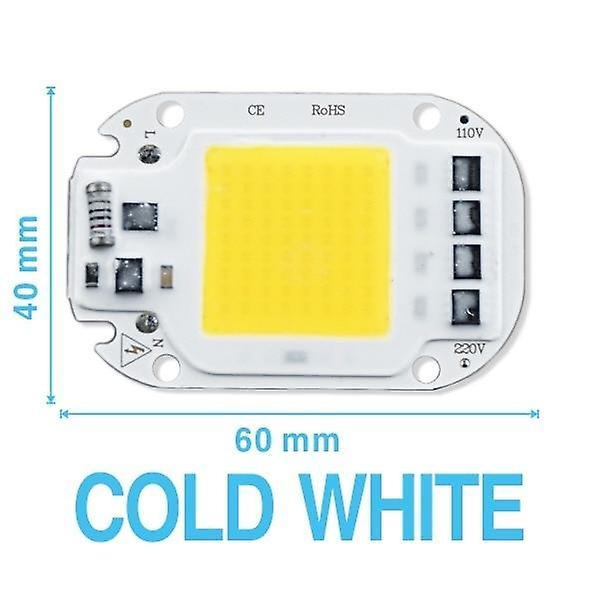 Slowmoose Full Spectrum Diy Led Grow Cob Chip Phyto Lamp For Indoor, Plant Seedling Cold White 50W / 220V