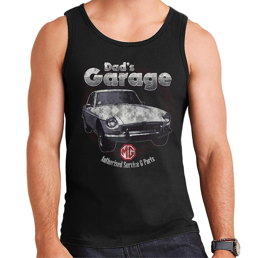 MG Dads Garage British Motor Heritage Men's Vest Black XX-Large