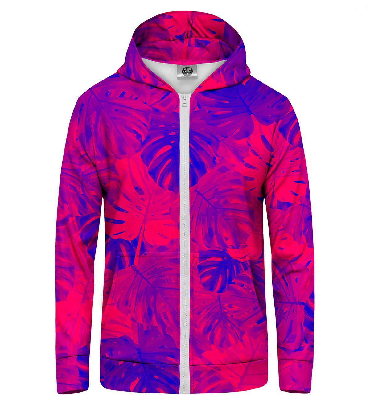 Mr Gugu & Miss Go Mr. GUGU & Miss GO Monstera Queen Zip Up Hoodie violet M