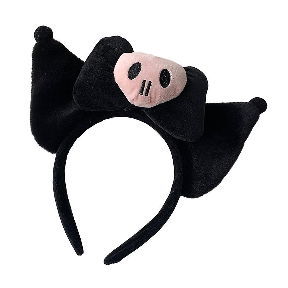 Shinestar Kuromi Plush Hairpin Ear Headband Hairband Women Girls Kawaii Costume Cosplay Accessories Halloween Christmas Holiday Party Gift