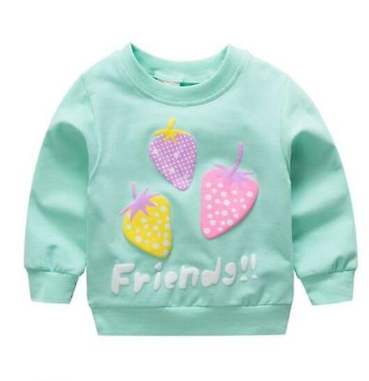 Slowmoose Baby Clothes Sweatshirts - Soft Cotton Top Cartoon Sweater, Spring Autumn 24M / Strawberry-green