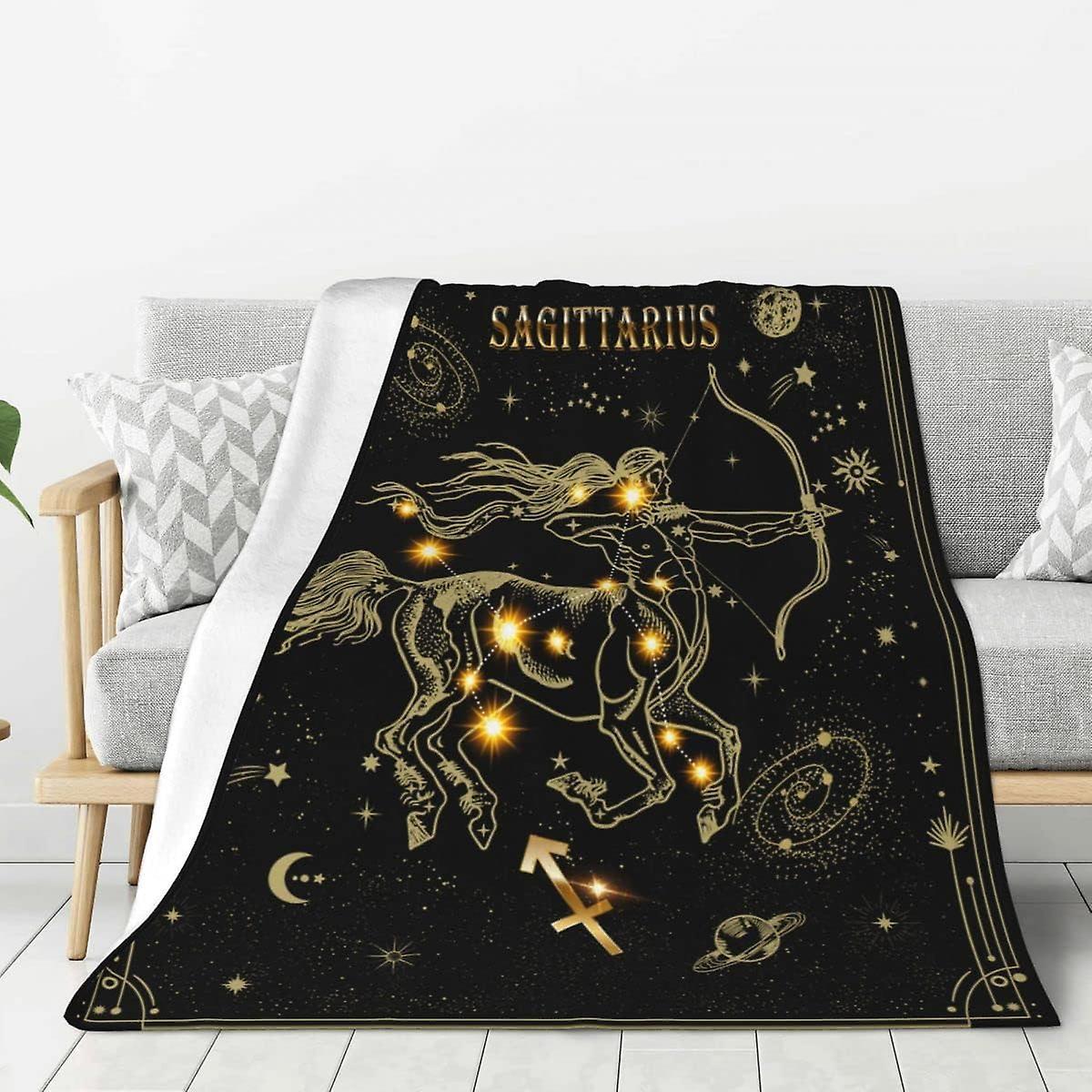 Kerota Sagittarius Constellation Blanket Astrology Sign Throw Blanket, Horoscope Astrology Soft Cozy Personalized Flannel Throw Blankets 50x40in 12...