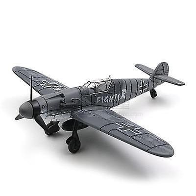 Slowmoose 4d Diy, Fighter Assemble Blocks- Building Military Airplane BF109 Black