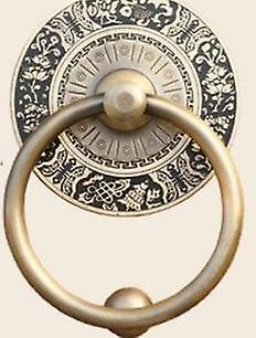 Slowmoose Antique Vintage Eengraving -decorative Wooden Door Handles, Knobs 18cm bronze