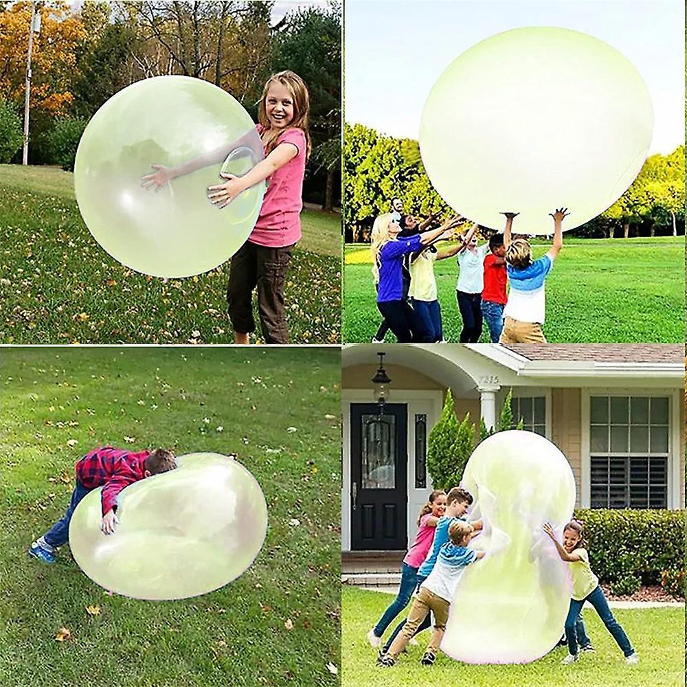 Volord Water Bubble Ball Toys For Adults Children, Novelty Squeeze Toys Elastic Decompress And Stretch Stress Relief Toy, Inflatable Balls Yellow - M