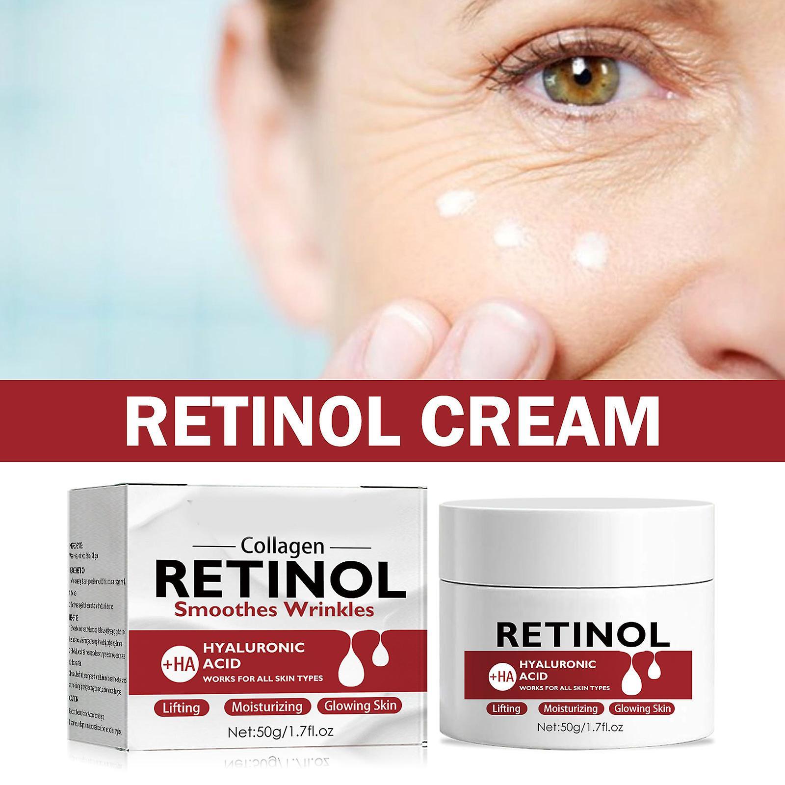 unbrand Retinol Face Cream, Retinol Moisturizer, Retinol Cream, Retinol Anti-wrinkle Face Cream, Reduces Wrinkles And Firms Skin 50g