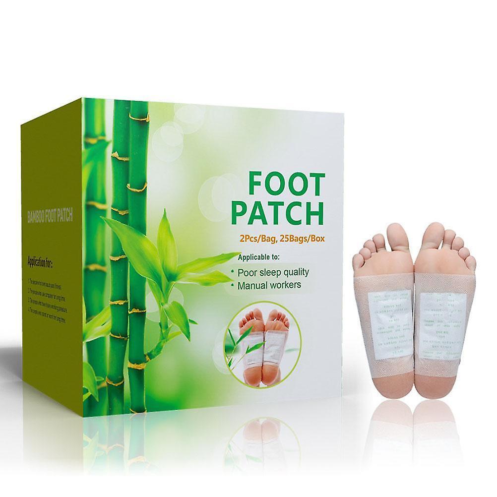 Detox Foot Pads - 50Pcs Bamboo Vinegar Foot Plasters for Health Care