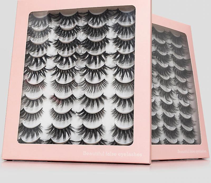 Slowmoose 3d Mink Lashes Natural, False Eyelashes - Dramatic Volume Fake Lashes ,makeup 401-2