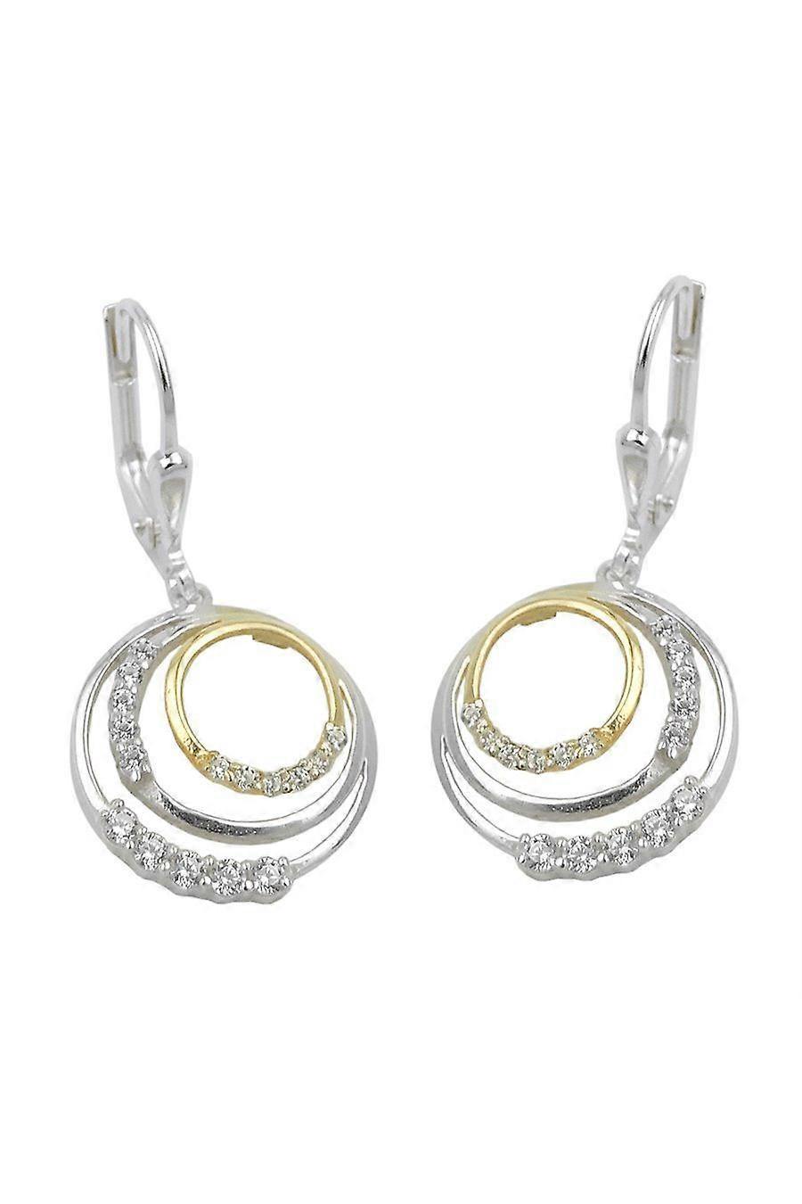 Gallay Leverback Earrings Circles Silver 925 - Gl93843